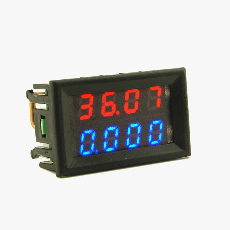 DC 100V 10A 4 bits Voltmeter Ammeter Blue + Red Amp Dual Digital Volt Meter Gauge mA mV
DC 100V 10A 4 bits Voltmeter Ammeter Blue + Red Amp Dual Digital Volt Meter Gauge mA mV