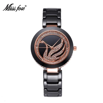 Miss Fox Swan Ceramic Watch Women Rhinestone Dress Rose Gold Watch Diamond Japan Carnaval Women Metal Bracelets Montre Femme
Miss Fox Swan Ceramic Watch Women Rhinestone Dress Rose Gold Watch Diamond Japan Carnaval Women Metal Bracelets Montre Femme