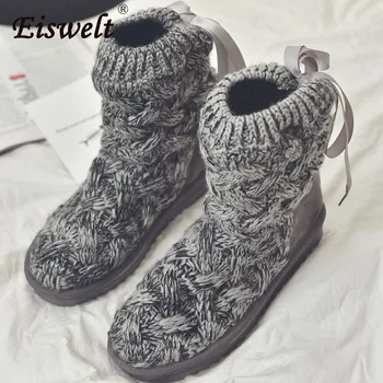 EISWELT Warm Fur Women Snow Boots Cute Suede Winter Shoes Fur Ball Mid-Calf Boots Female Fashion Boots Non-Slip Snow Knitting
EISWELT Warm Fur Women Snow Boots Cute Suede Winter Shoes Fur Ball Mid-Calf Boots Female Fashion Boots Non-Slip Snow Knitting