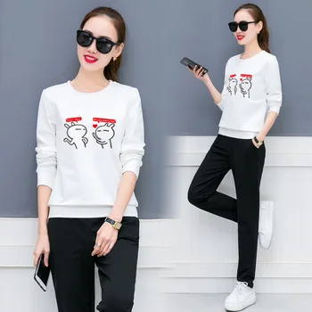Set female 2018 winter new temperament plus velvet thick loose loose thin sweater + casual trousers elegant fashion two-piece
Set female 2018 winter new temperament plus velvet thick loose loose thin sweater + casual trousers elegant fashion two-piece