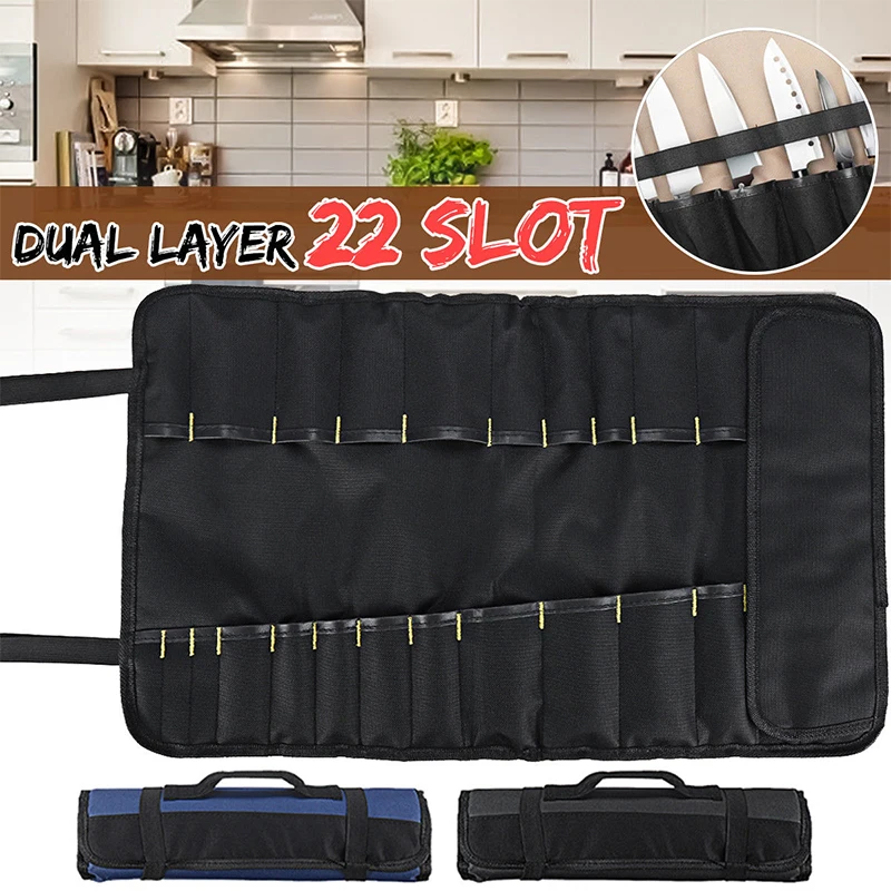 3 Colors Storage Bag Portable Multifunctional Chef Knife Roll Bag 22 Pocket Durable Carry Case Bag Kitchen Cooking Accessories
3 Colors Storage Bag Portable Multifunctional Chef Knife Roll Bag 22 Pocket Durable Carry Case Bag Kitchen Cooking Accessories