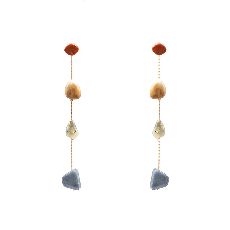 Colorful Irregular Stone Dangle Earrings for Women Bohemia 2019 Fashion Jewelry Ladies Party Daily Art Earring Gift New Hot 
Colorful Irregular Stone Dangle Earrings for Women Bohemia 2019 Fashion Jewelry Ladies Party Daily Art Earring Gift New Hot