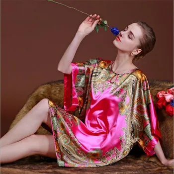 YT- 030 Oversize Women Faux Silk Novelty Print Nightgown Summer Style Nightdress for Ladies Loose Sexy Half-sleeve Plus Size
YT- 030 Oversize Women Faux Silk Novelty Print Nightgown Summer Style Nightdress for Ladies Loose Sexy Half-sleeve Plus Size