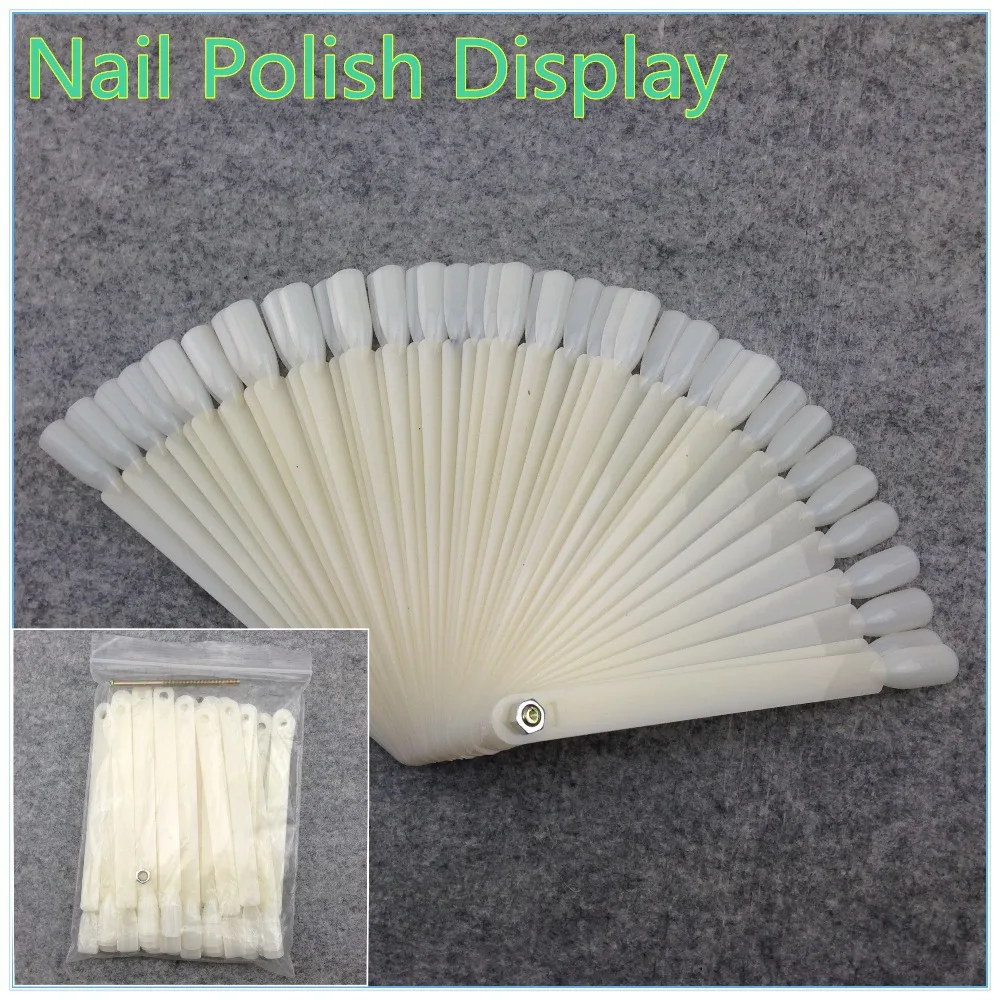 50Pcs White Natural False Nail Art Tips Sticks Polish Display Fan Practice Tool Board Nails Tools + Free Shipping (NR-WS43)
50Pcs White Natural False Nail Art Tips Sticks Polish Display Fan Practice Tool Board Nails Tools + Free Shipping (NR-WS43)