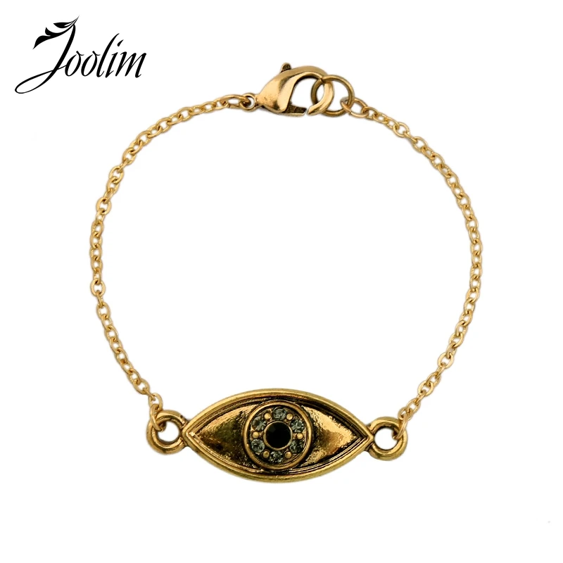 JOOLIM Lady Fashion S Jewelry Wholesale/2016 Antique Gold Eye Charm Bracelet /Jewelry Factory Supply
JOOLIM Lady Fashion S Jewelry Wholesale/2016 Antique Gold Eye Charm Bracelet /Jewelry Factory Supply