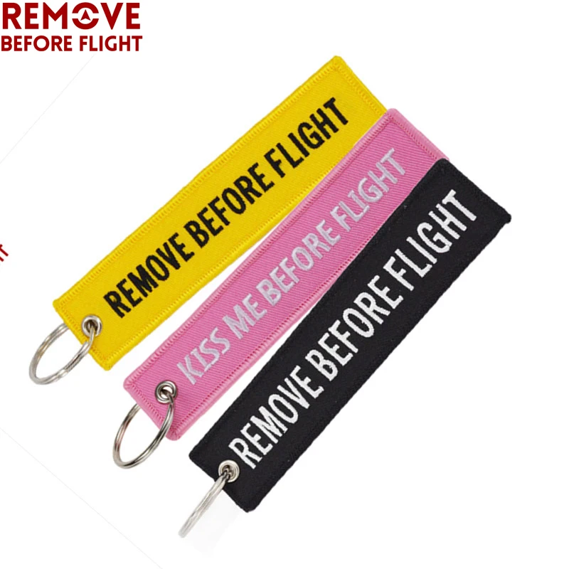3PCS/SET Mix Color Keychain Remove Before Flight Key Ring Embroidery Fobs OEM ATV Car Motorcycles Chains Holder Bijoux | Автомобили и