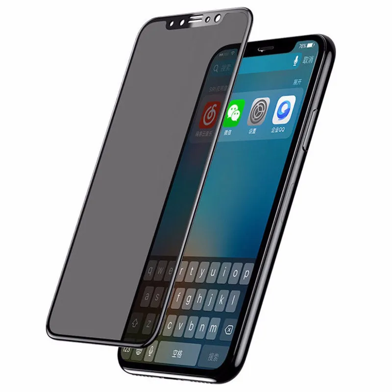 9H 3D Curved Full Cover Tempered Glass Anti Spy Peeping Glare For iPhone X XS MAX XR 10 6 6S 7 8 Plus Privacy Screen Protector
9H 3D Curved Full Cover Tempered Glass Anti Spy Peeping Glare For iPhone X XS MAX XR 10 6 6S 7 8 Plus Privacy Screen Protector