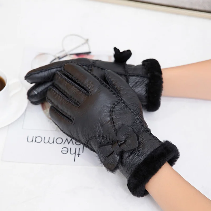 MPPM Women Warm Woolen Mittens Women Gloves Real Leather Wool Fur Gloves Lovely Girl Sheepskin Leather Gloves
MPPM Women Warm Woolen Mittens Women Gloves Real Leather Wool Fur Gloves Lovely Girl Sheepskin Leather Gloves