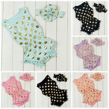 Baby Girl Gold Polka Dot Body Pom Pom Sleeveless Cotton Romper Jumpsuit Outfits Set Summer New 6--24M
Baby Girl Gold Polka Dot Body Pom Pom Sleeveless Cotton Romper Jumpsuit Outfits Set Summer New 6--24M