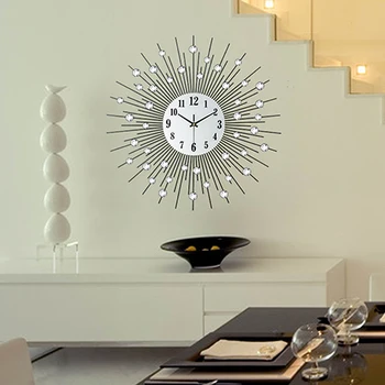 Clock wall clock modern diamond metal wall clock quieten fashion brief fashion personality
Clock wall clock modern diamond metal wall clock quieten fashion brief fashion personality