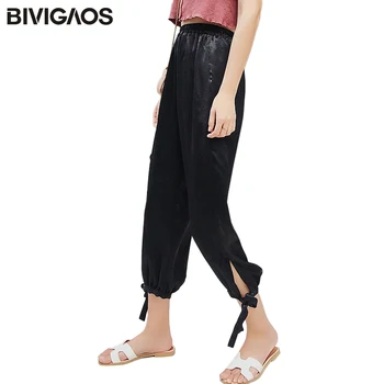 BIVIGAOS New Women Summer Thin Casual Wide Leg Pants Split Lace-up Bloomers Cropped Loose Pants Sweatpants Palazzo Pants
BIVIGAOS New Women Summer Thin Casual Wide Leg Pants Split Lace-up Bloomers Cropped Loose Pants Sweatpants Palazzo Pants