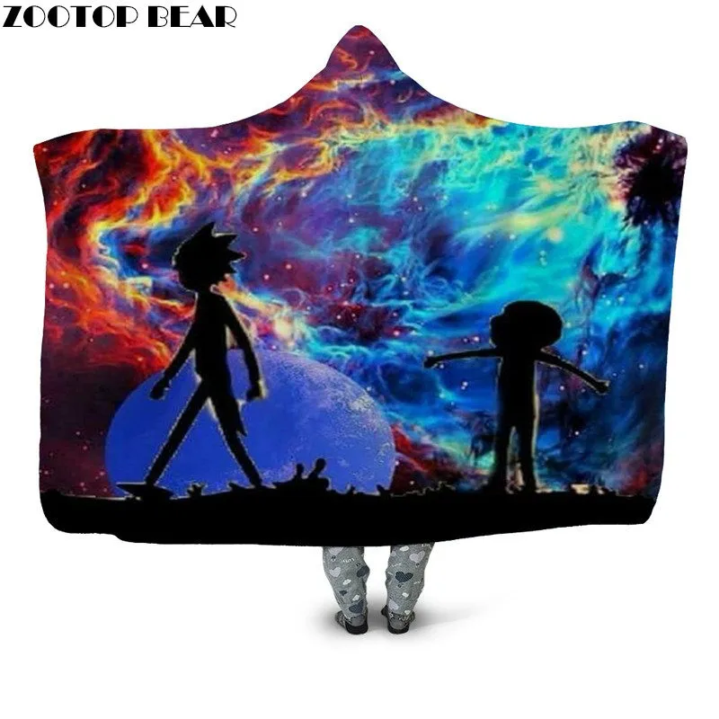 DIY 3D Print Sherpa Blanket Travel Wearable Hooded Blanket Office Plush Blanket Rick and morty Bedspread for Adult ZOOTOP BEAR
DIY 3D Print Sherpa Blanket Travel Wearable Hooded Blanket Office Plush Blanket Rick and morty Bedspread for Adult ZOOTOP BEAR