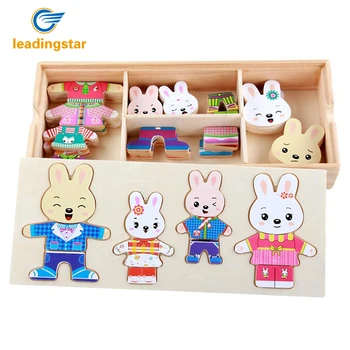 RCtown Wooden Rabbits Changing Clothes Puzzle with Storage Box Educational Toys for Children zk30
RCtown Wooden Rabbits Changing Clothes Puzzle with Storage Box Educational Toys for Children zk30