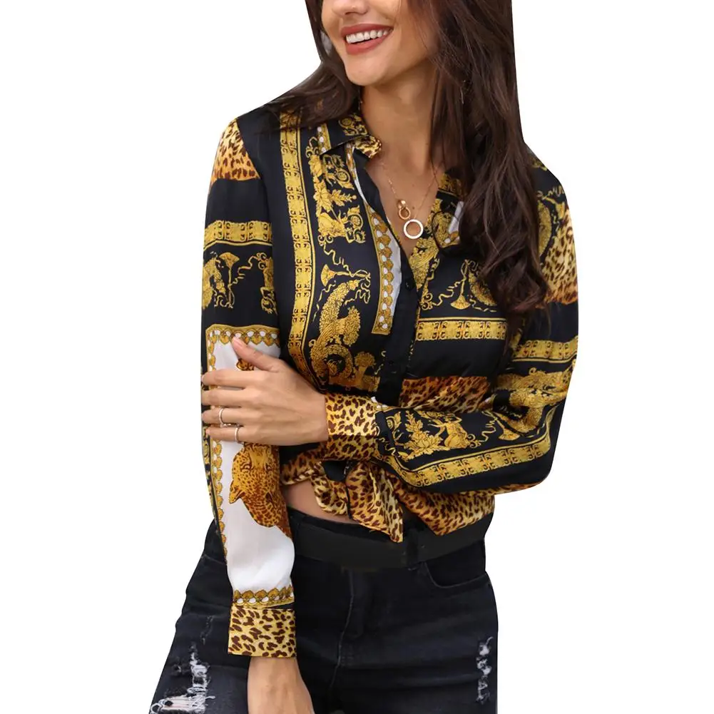 Women Leopard Print Knotted Button Turn Down Collar Long Sleeve Shirt Blouse Top fashion
Women Leopard Print Knotted Button Turn Down Collar Long Sleeve Shirt Blouse Top fashion