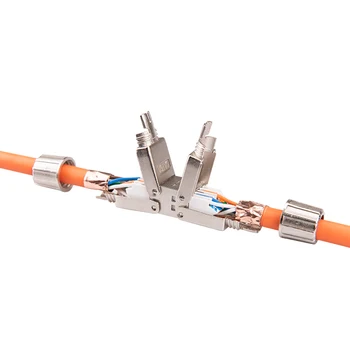 Linkwylan Cat6A Cat7 Cable Extender Junction Adapter Connection Box RJ45 Lan Cable Extension Connector Full Shielded Toolless 
Linkwylan Cat6A Cat7 Cable Extender Junction Adapter Connection Box RJ45 Lan Cable Extension Connector Full Shielded Toolless