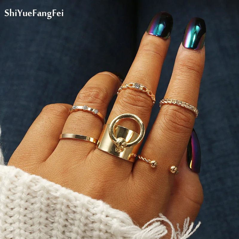 Knuckle Ring 6pcset Charm Gold Color Midi Finger Ring Set for Women Vintage Boho Knuckle Party Rings Punk Jewelry Gift for Girl
Knuckle Ring 6pcset Charm Gold Color Midi Finger Ring Set for Women Vintage Boho Knuckle Party Rings Punk Jewelry Gift for Girl