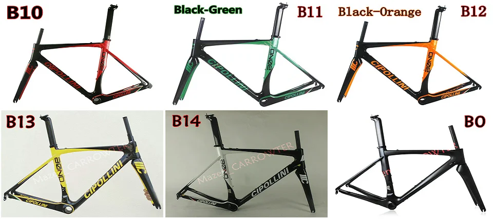 Sale Top sale 16 colors T1000 3K CARROWTER C60 carbon road bike frame With 48/50/52/54/56cm BB386 Matte/Glossy bicycle Frameset 44