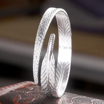 100% 925 sterling silver fashion retro style plant ladies'bangles for women wholesale jewelry birthday gift drop shipping cheap
100% 925 sterling silver fashion retro style plant ladies'bangles for women wholesale jewelry birthday gift drop shipping cheap