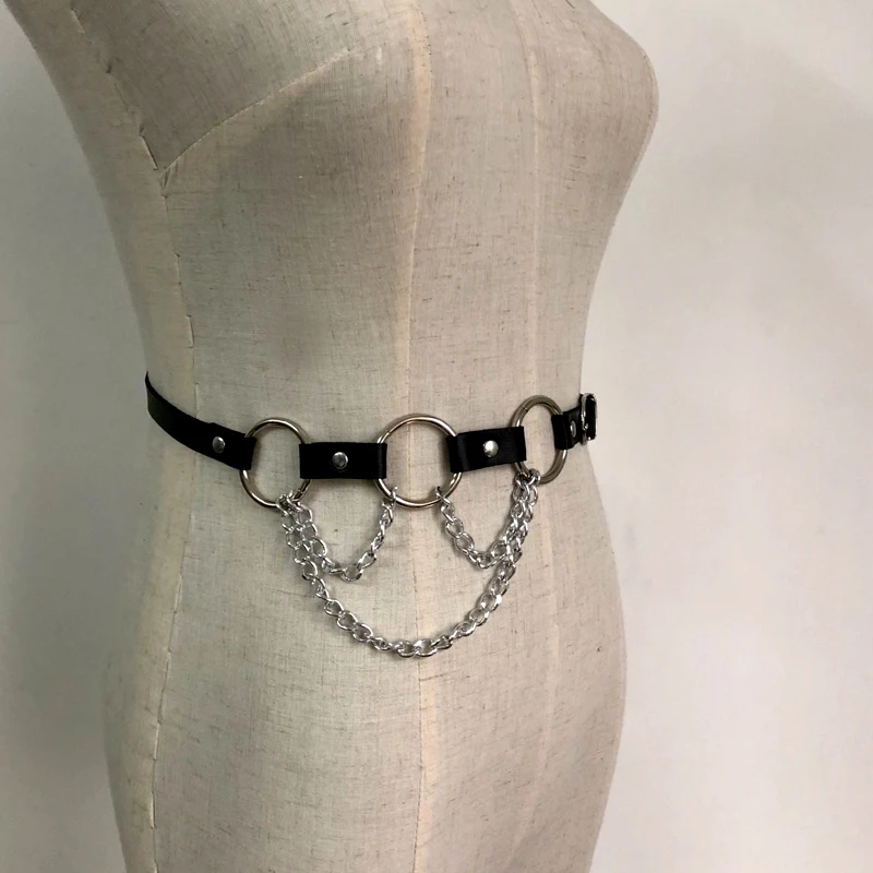 2018 cool tide Women Fashion Gothic Punk Rock Two Metal Circle Ring Chain Designer Waist Belts accessories
2018 cool tide Women Fashion Gothic Punk Rock Two Metal Circle Ring Chain Designer Waist Belts accessories