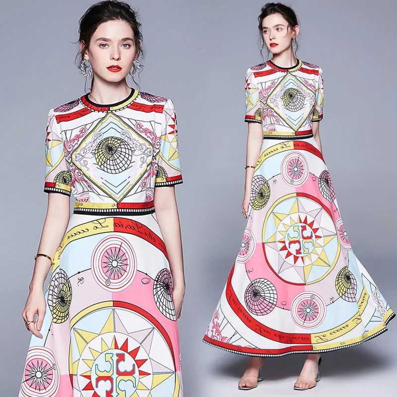 Women Summer Print Maxi Boho Dress 2019 Vintage O-neck Slim Big Swing Elegant Party Dresses A-line Vestidos de verano robe
Women Summer Print Maxi Boho Dress 2019 Vintage O-neck Slim Big Swing Elegant Party Dresses A-line Vestidos de verano robe