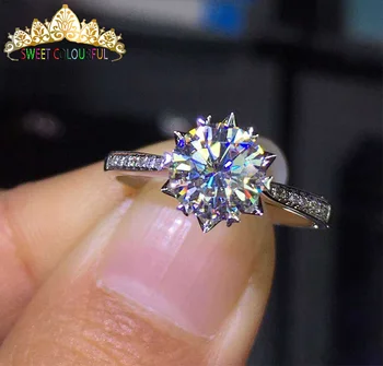 100% 18K 750Au Gold Moissanite Diamond Ring D color VVS With national certificate MO-001001
100% 18K 750Au Gold Moissanite Diamond Ring D color VVS With national certificate MO-001001