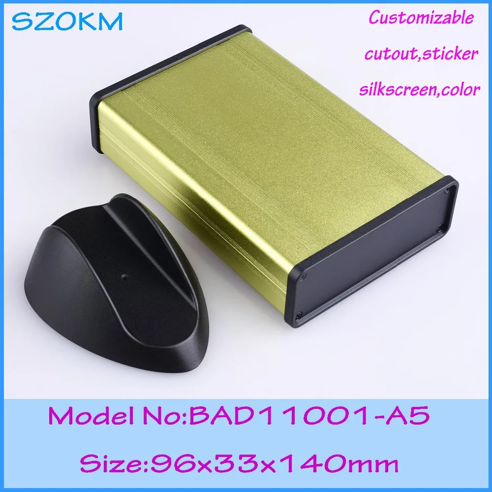 

8 pcs/lot small electrical junction box aluminum case box instrument enclosure 96*33*140mm
