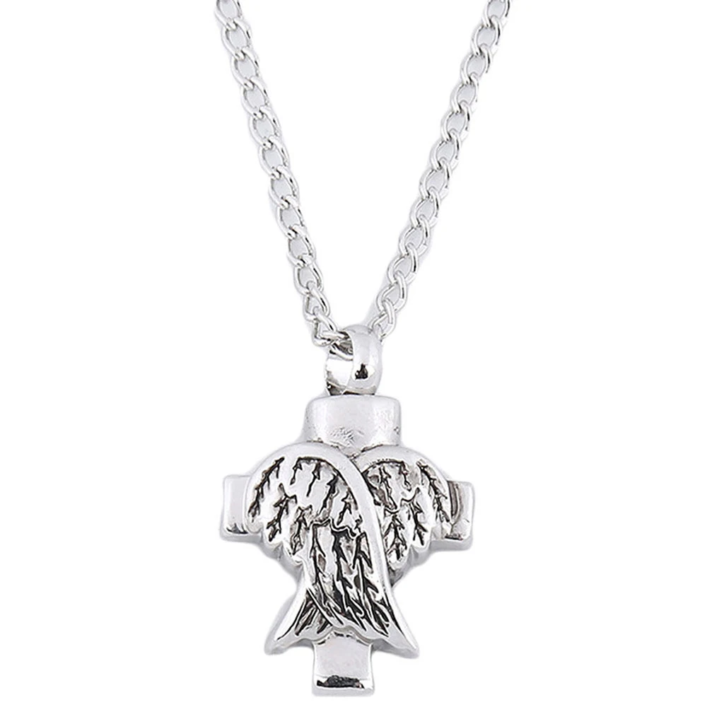 Vintage cross Cremation Bone Ashes urn Pendant necklace retro Angel wings heart pray Memorial Keepsake jewelry for woman men
Vintage cross Cremation Bone Ashes urn Pendant necklace retro Angel wings heart pray Memorial Keepsake jewelry for woman men
