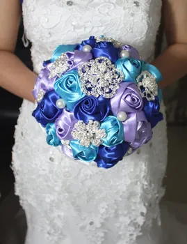 Bridal Wedding Bouquet with Pearl Beaded Brooch and Silk Roses Romantic Wedding Colorful Bride 's Bouquet
Bridal Wedding Bouquet with Pearl Beaded Brooch and Silk Roses Romantic Wedding Colorful Bride 's Bouquet