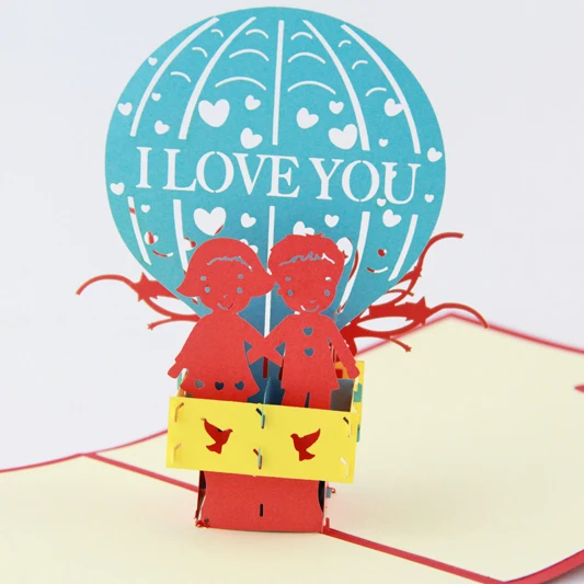 I love you Hot air balloon /3D pop up greeting card/love card gifts Free shipping
I love you Hot air balloon /3D pop up greeting card/love card gifts Free shipping
