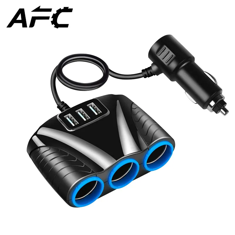 3 Ways Car Auto Cigarette Lighter Socket Splitter Power Adapter 120W 5V 3.1A Dual USB Car Charger with LED Light
3 Ways Car Auto Cigarette Lighter Socket Splitter Power Adapter 120W 5V 3.1A Dual USB Car Charger with LED Light
