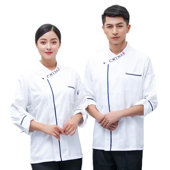 Newly Breathable Chef's Accessories Long-Sleeved Jacket Hotel Restaurant Kitchen Men Top Waiter Work Clothes Uniform Overalls
Newly Breathable Chef's Accessories Long-Sleeved Jacket Hotel Restaurant Kitchen Men Top Waiter Work Clothes Uniform Overalls