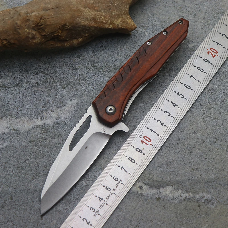 Marfione flip folding knife ball bearing D2 blade ebony handle outdoor camping multi-purpose hunting EDC tool
Marfione flip folding knife ball bearing D2 blade ebony handle outdoor camping multi-purpose hunting EDC tool
