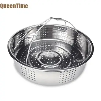 QueenTime Stainless Steel Steamer Basket Vegetable Colanders With Handle Food Steamer Kitchen Strainers Sieve Cooking Gadgets
QueenTime Stainless Steel Steamer Basket Vegetable Colanders With Handle Food Steamer Kitchen Strainers Sieve Cooking Gadgets