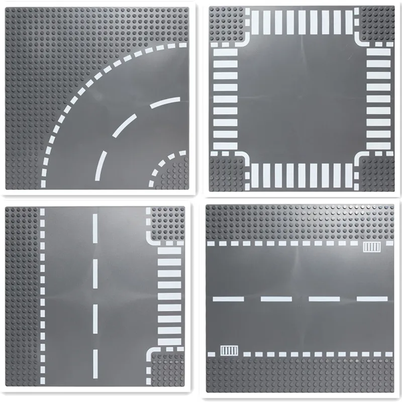 City Road Street Baseplate Straight Crossroad Curve Compatible LegoINGLs DIY Building Blocks Sets Base Plate Parts Bricks Toys
City Road Street Baseplate Straight Crossroad Curve Compatible LegoINGLs DIY Building Blocks Sets Base Plate Parts Bricks Toys