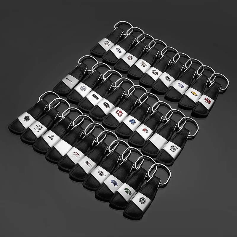 New leather full-brand car logo keychain Keychain Subaru Chevrolet Peugeot Ford Volvo and other car brand pendant O-16-2
New leather full-brand car logo keychain Keychain Subaru Chevrolet Peugeot Ford Volvo and other car brand pendant O-16-2
