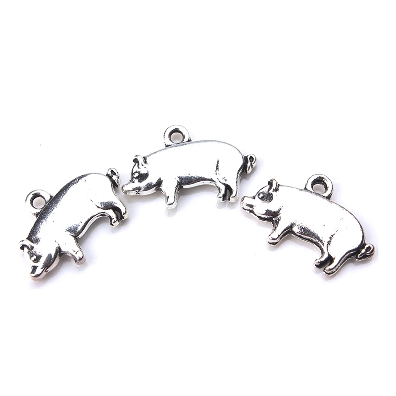 10pc/lot 20*12mm Pig Charms Antique Silver Tone necklace pendant DIY charms for jewelry making
10pc/lot 20*12mm Pig Charms Antique Silver Tone necklace pendant DIY charms for jewelry making