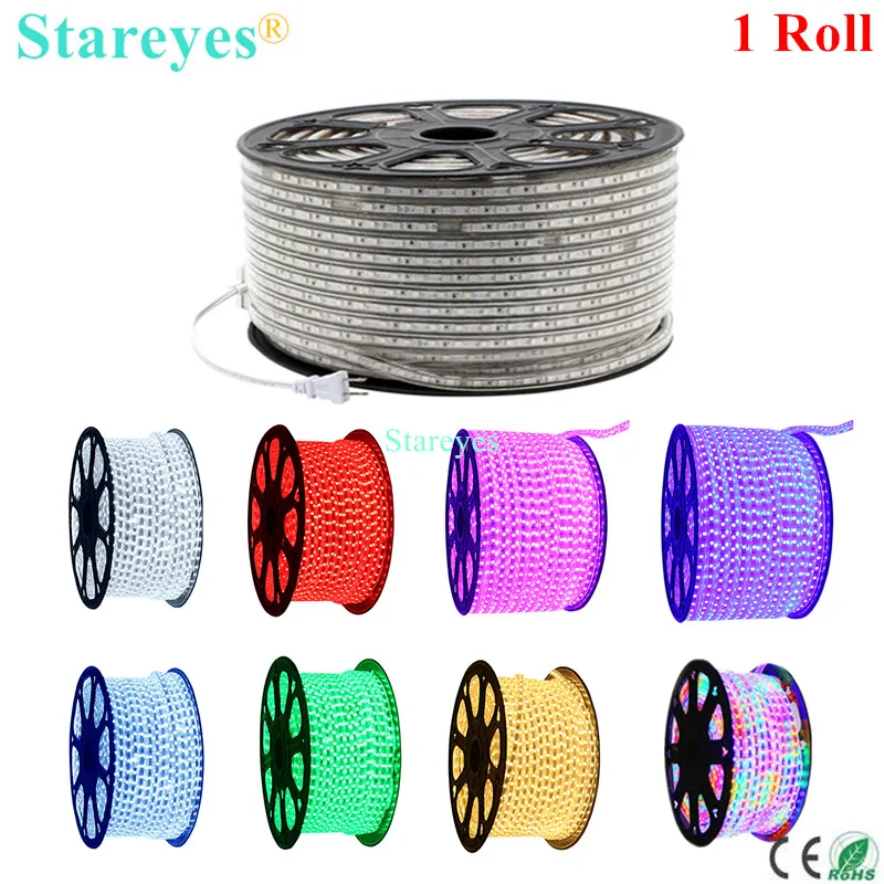 Free shipping 1 Roll 100M AC220V 5050 SMD 60LED/M 8mm PCB IP67 Waterproof LED Flexible strip light Ribbon RGB Single color tape
Free shipping 1 Roll 100M AC220V 5050 SMD 60LED/M 8mm PCB IP67 Waterproof LED Flexible strip light Ribbon RGB Single color tape