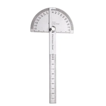 Stainless Steel Round Head 180 degree Protractor Angle Finder Rotary Measuring Ruler Machinist Tool Craftsman Digital Ruler
Stainless Steel Round Head 180 degree Protractor Angle Finder Rotary Measuring Ruler Machinist Tool Craftsman Digital Ruler