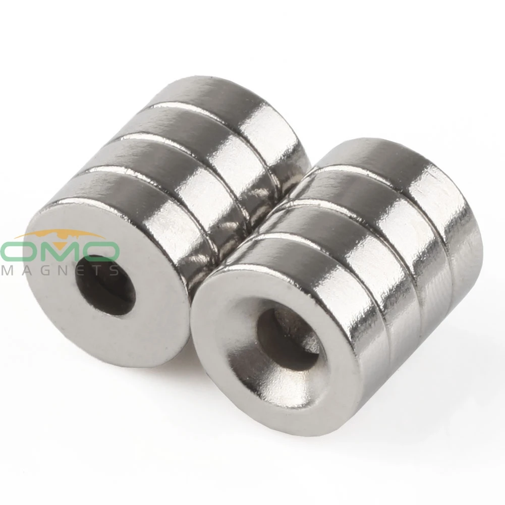 OMO Magnetics 12pcs Strong Neodymium Round Ring Cylinder Countersunk Hole 4mm Magnets 12mm x 4mm
OMO Magnetics 12pcs Strong Neodymium Round Ring Cylinder Countersunk Hole 4mm Magnets 12mm x 4mm