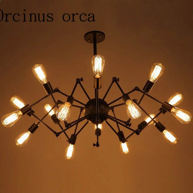 Industrial wind vintage spiders chandeliers bars clothing stores living rooms Nordic creative personality iron Chandelier
Industrial wind vintage spiders chandeliers bars clothing stores living rooms Nordic creative personality iron Chandelier
