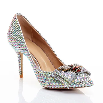 ACLC20180828 Shallow High Heel Sheepskin Pumps Wedding Diamond Bow Tie Princess Wind Bride Bridesmaid Pointed Shoes
ACLC20180828 Shallow High Heel Sheepskin Pumps Wedding Diamond Bow Tie Princess Wind Bride Bridesmaid Pointed Shoes