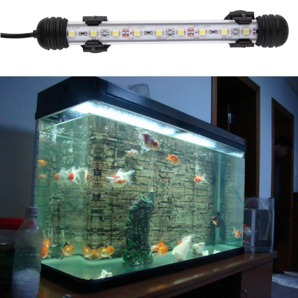 18cm SMD5050 8pcs LED White Aquarium Fish Tank Spot Light IP68 Waterproof Underwater Submersible US EU plug Light Bar & switch45
18cm SMD5050 8pcs LED White Aquarium Fish Tank Spot Light IP68 Waterproof Underwater Submersible US EU plug Light Bar & switch45