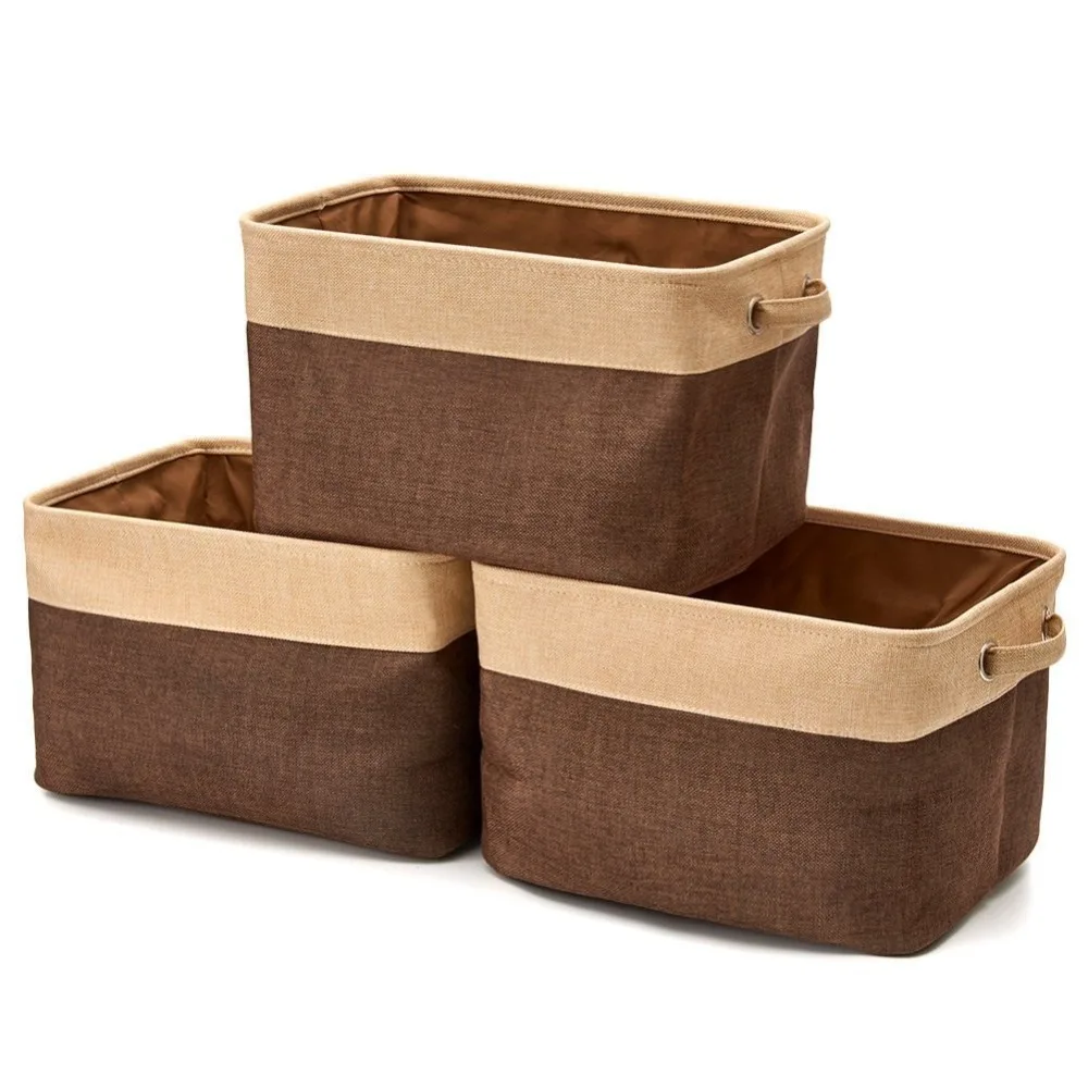 Hangerlink Brown Collapsible Storage Bin Basket Foldable Canvas Fabric Tweed Storage Cube Bin(3pcs/Lot)
Hangerlink Brown Collapsible Storage Bin Basket Foldable Canvas Fabric Tweed Storage Cube Bin(3pcs/Lot)