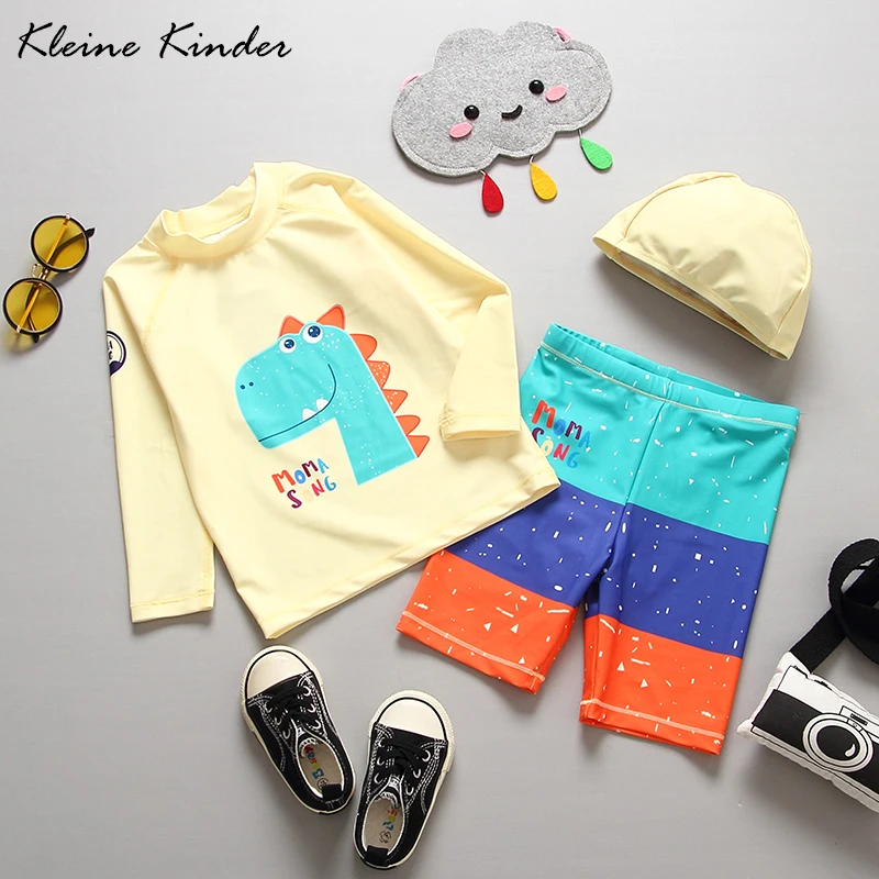 Children's Swimsuits Dinosaur Print Long Sleeve Sun Protection Boy's Two Pieces Rash Guard Bathing Suits Kids Swimwear for Boys
Children's Swimsuits Dinosaur Print Long Sleeve Sun Protection Boy's Two Pieces Rash Guard Bathing Suits Kids Swimwear for Boys