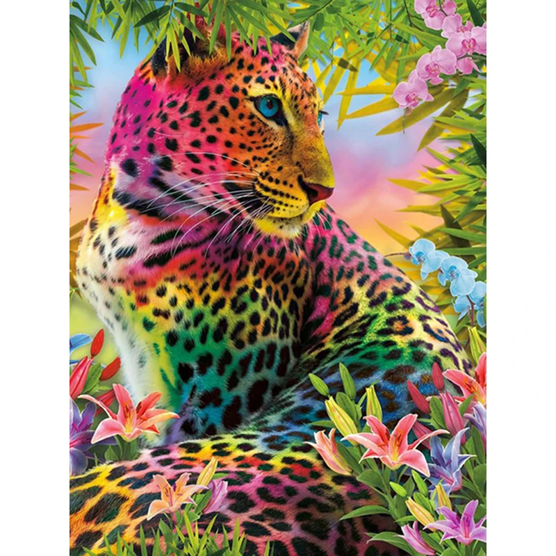 5D Diamond painting Colorful Cheetah DIY diamond embroidery mosaic round rhinestone cross stitch home decoration Handicraft
5D Diamond painting Colorful Cheetah DIY diamond embroidery mosaic round rhinestone cross stitch home decoration Handicraft