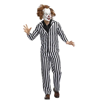 Stephen King's It Zombie Pennywise Clown Costume Cosplay Suit Adult Men Halloween Terror Clown Fancy Party Cosplay Outfit
Stephen King's It Zombie Pennywise Clown Costume Cosplay Suit Adult Men Halloween Terror Clown Fancy Party Cosplay Outfit