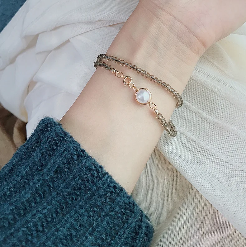 2019 Simple Handmade Double Layer Brown Transparent Beaded Simulated Pearl Charm Bracelet Bangles for Women Girls Jewelry gifts
2019 Simple Handmade Double Layer Brown Transparent Beaded Simulated Pearl Charm Bracelet Bangles for Women Girls Jewelry gifts