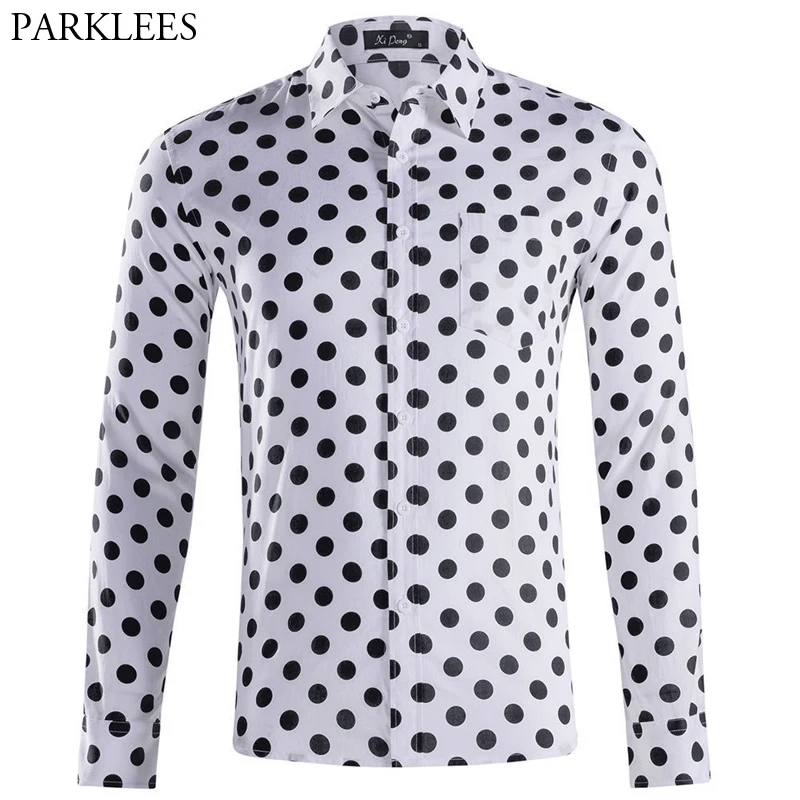 Black Polka Dot Shirt for Men 2019 Brand New Slim Fit Button Down Mens Dress Shirts Beach Style Casual Shirt Male Chemise Homme
Black Polka Dot Shirt for Men 2019 Brand New Slim Fit Button Down Mens Dress Shirts Beach Style Casual Shirt Male Chemise Homme