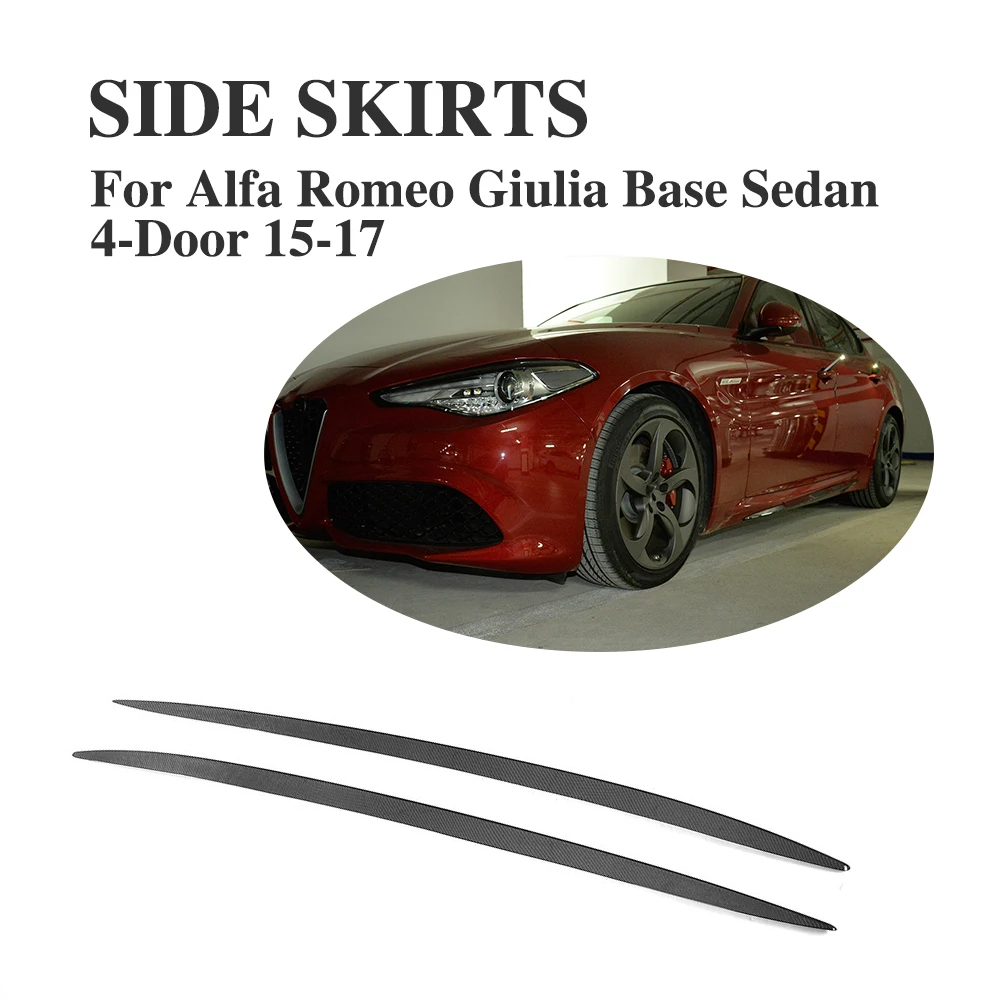 Carbon Fiber Side Skirts Aprons Bumper Molding Trim Sticker for Alfa Romeo Giulia Quadrifoglio Style Sedan 4-Door 2015-2017
Carbon Fiber Side Skirts Aprons Bumper Molding Trim Sticker for Alfa Romeo Giulia Quadrifoglio Style Sedan 4-Door 2015-2017