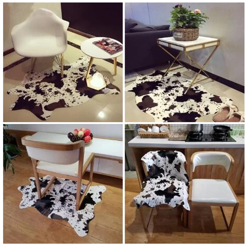 Креативные ковры с 3D принтом зебры/коровы для гостиной Противоскользящие